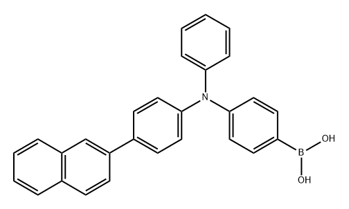 Boronic acid, B-[4-[[4-(2-naphthalenyl)phenyl]phenylamino]phenyl]- Structure