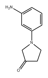 1-(3-aminophenyl)pyrrolidin-3-one Structure
