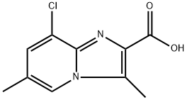 8-chloro-3,6-dimethylimidazo[1,2-a]pyridine-2-carboxylic acid Structure