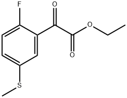 ethyl 2-(2-fluoro-5-(methylthio)phenyl)-2-oxoacetate Structure