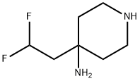 4-(2,2-Difluoroethyl)piperidin-4-amine Structure