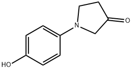 1-(4-hydroxyphenyl)pyrrolidin-3-one 구조식 이미지