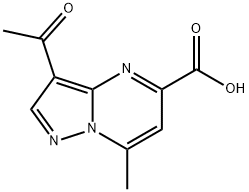 3-acetyl-7-methylpyrazolo[1,5-a]pyrimidine-5-carboxylic acid Structure