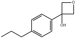 3-(4-propylphenyl)oxetan-3-ol Structure