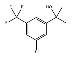 2-(3-Chloro-5-(trifluoromethyl)phenyl)propan-2-ol Structure