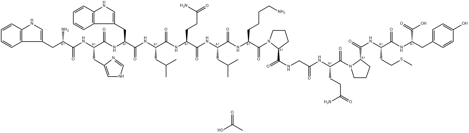 alpha-Mating Factor acetate salt Structure