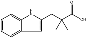 3-(1H-indol-2-yl)-2,2-dimethylpropanoic acid Structure