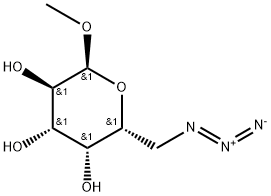 Methyl 6-azido-6-deoxy-α-D-galactopyranoside Structure