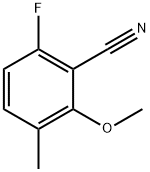 6-fluoro-2-methoxy-3-methylbenzonitrile Structure