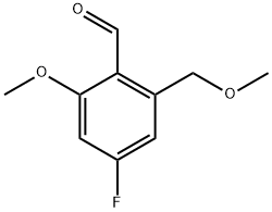 4-Fluoro-2-methoxy-6-(methoxymethyl)benzaldehyde Structure