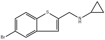 5-Bromo-N-cyclopropylbenzo[b]thiophene-2-methanamine Structure