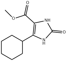 Methyl 5-cyclohexyl-2,3-dihydro-2-oxo-1H-imidazole-4-carboxylate Structure