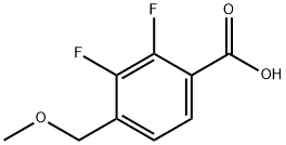 2,3-Difluoro-4-(methoxymethyl)benzoic acid Structure