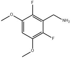 Benzenemethanamine, 2,6-difluoro-3,5-dimethoxy 구조식 이미지