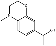 1-(4-methyl-3,4-dihydro-2H-benzo[b][1,4]oxazin-7-yl)ethan-1-ol 구조식 이미지