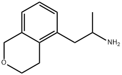 1-(3,4-dihydro-1H-2-benzopyran-5-yl)propan-2-ami
ne Structure