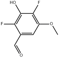 2,4-difluoro-3-hydroxy-5-methoxybenzaldehyde Structure