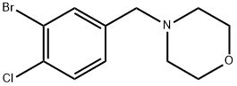 4-(3-bromo-4-chlorobenzyl)morpholine Structure