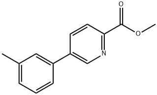 methyl 5-(m-tolyl)picolinate Structure
