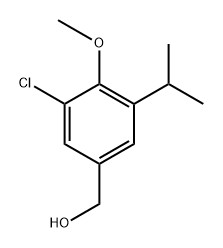 (3-Chloro-5-isopropyl-4-methoxyphenyl)methanol 구조식 이미지