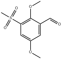 2,5-Dimethoxy-3-(methylsulfonyl)benzaldehyde Structure