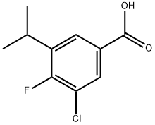 3-Chloro-4-fluoro-5-(1-methylethyl)benzoic acid Structure