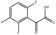 2-(2,6-difluoro-3-methylphenyl)-2-oxoacetic acid Structure