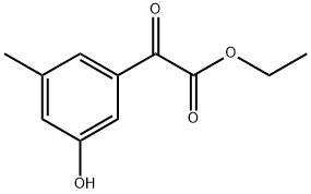 ethyl 2-(3-hydroxy-5-methylphenyl)-2-oxoacetate Structure