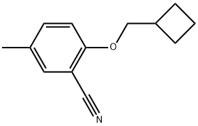 2-(Cyclobutylmethoxy)-5-methylbenzonitrile Structure