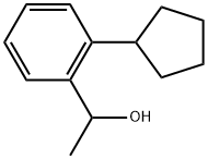 2-Cyclopentyl-α-methylbenzenemethanol Structure