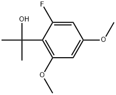 2-Fluoro-4,6-dimethoxy-α,α-dimethylbenzenemethanol Structure