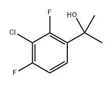 2-(3-Chloro-2,4-difluorophenyl)propan-2-ol Structure