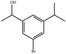 1-(3-bromo-5-isopropylphenyl)ethanol Structure