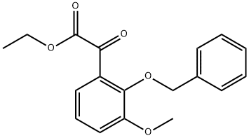 ethyl 2-(2-(benzyloxy)-3-methoxyphenyl)-2-oxoacetate Structure