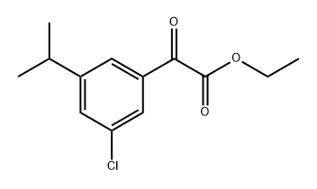ethyl 2-(3-chloro-5-isopropylphenyl)-2-oxoacetate Structure
