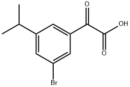 2-(3-bromo-5-isopropylphenyl)-2-oxoacetic acid Structure