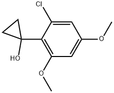 1-(2-Chloro-4,6-dimethoxyphenyl)cyclopropanol Structure