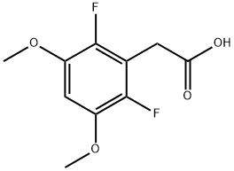 Benzeneacetic acid, 2,6-difluoro-3,5-dimethoxy Structure