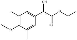 Ethyl α-hydroxy-4-methoxy-3,5-dimethylbenzeneacetate Structure