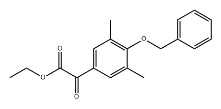 ethyl 2-(4-(benzyloxy)-3,5-dimethylphenyl)-2-oxoacetate Structure