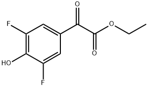 ethyl 2-(3,5-difluoro-4-hydroxyphenyl)-2-oxoacetate Structure