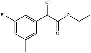 Ethyl 3-bromo-α-hydroxy-5-methylbenzeneacetate Structure