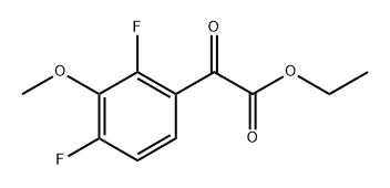 ethyl 2-(2,4-difluoro-3-methoxyphenyl)-2-oxoacetate Structure