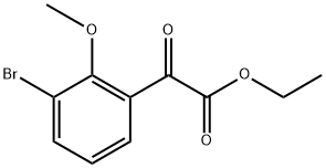 ethyl 2-(3-bromo-2-methoxyphenyl)-2-oxoacetate Structure