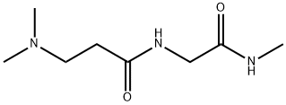 3-(dimethylamino)-N-[(methylcarbamoyl)methyl]pr
opanamide Structure