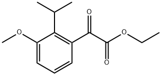 ethyl 2-(2-isopropyl-3-methoxyphenyl)-2-oxoacetate 구조식 이미지