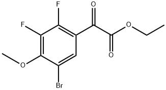 ethyl 2-(5-bromo-2,3-difluoro-4-methoxyphenyl)-2-oxoacetate Structure