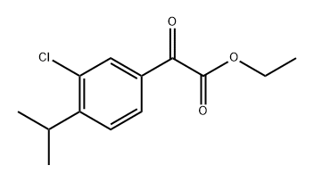 ethyl 2-(3-chloro-4-isopropylphenyl)-2-oxoacetate Structure