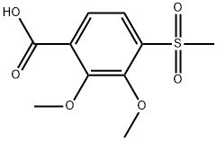 2,3-Dimethoxy-4-(methylsulfonyl)benzoic acid Structure