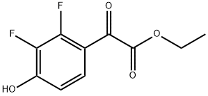 ethyl 2-(2,3-difluoro-4-hydroxyphenyl)-2-oxoacetate Structure